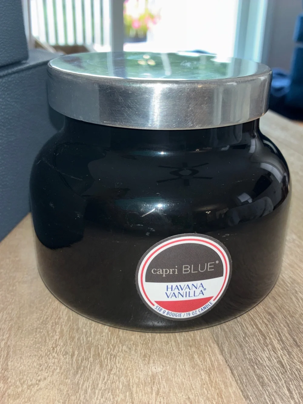 capri BLUE Havana Vanilla Black Signature Candle •19 oz•